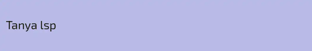 Tanya lsp